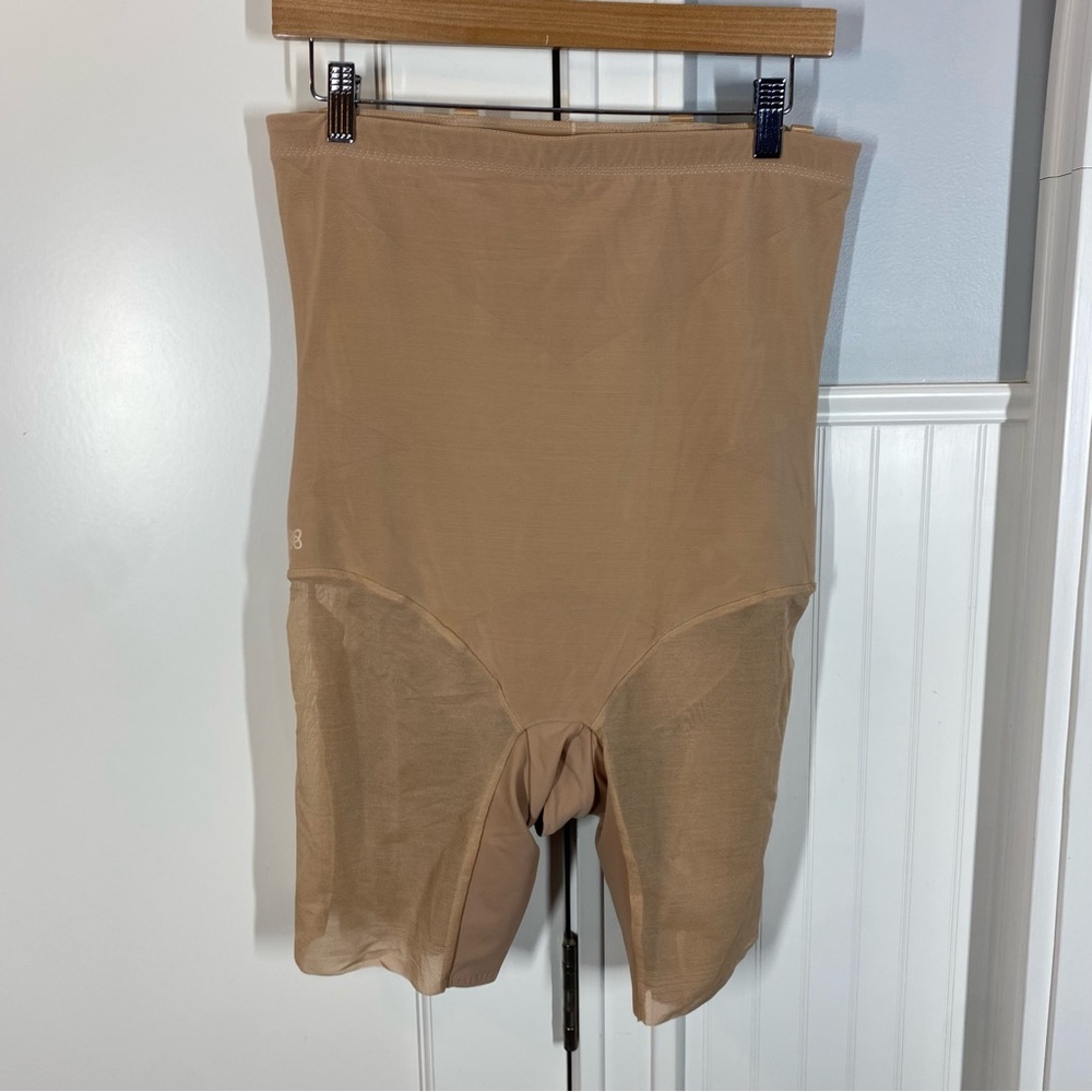 Honeylove SuperPower Mid Waist Midwaist Shaper Shorts‎ beige tan Size 1X